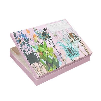 Caixa de embalagem de joias personalizadas em papel colorido Reciclada Caixa de cartão Flip Top