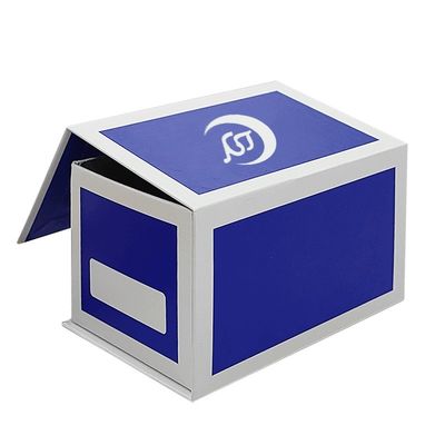 Reciclagem Impressão de logotipo de cartão rígido personalizado caixa magnética de papel magnético Flip Top caixas de presente