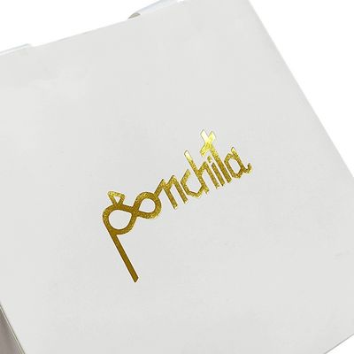 Roupas de luxo Bolsas de compras de papel Bolsas de presente brancas com alças de fita