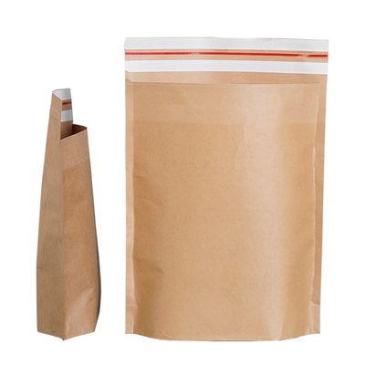 Bolsas de papel de auto-selo castanho Bolsas de compras de papel de carimbo Kraft Express