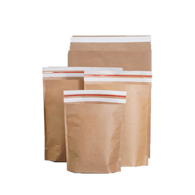 Bolsas de papel de auto-selo castanho Bolsas de compras de papel de carimbo Kraft Express