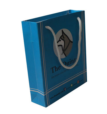 Sacos de papel kraft reciclável folha quente / UV / verniz bolsas de embrulho de presente de Natal