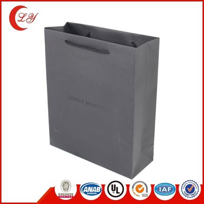 Sacos de compras de papel kraft preto branco castanho com alças