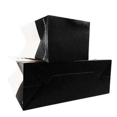 OEM Desenhos personalizados Luxo Matte presente Bolsa de papel de compras com logotipo para calçados de roupa