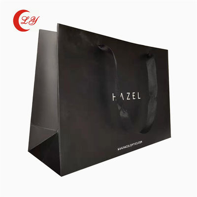 Sacos de papel prateados ecológicos com o seu próprio logotipo feitos de materiais reciclados