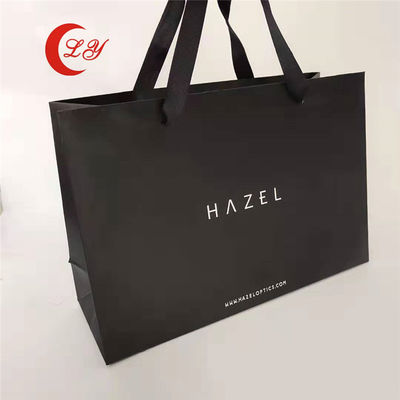 Sacos de papel prateados ecológicos com o seu próprio logotipo feitos de materiais reciclados