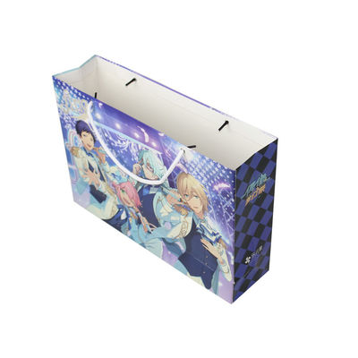 Sacos de compras de papel personalizados reciclados com manilha de laminação fosca / brilhante