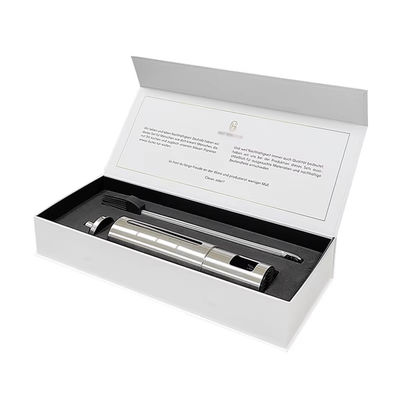 Caixa magnética de luxo personalizada de papelão de papelão branco de embalagem magnética Caixa de presente com fecho magnético