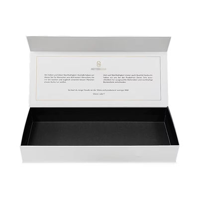 Caixa magnética de luxo personalizada de papelão de papelão branco de embalagem magnética Caixa de presente com fecho magnético
