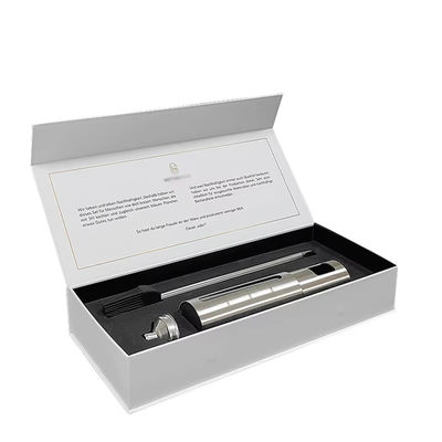 Caixa magnética de luxo personalizada de papelão de papelão branco de embalagem magnética Caixa de presente com fecho magnético