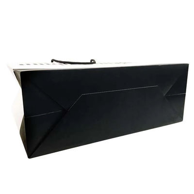 Embalagem Bolsa de papel de venda a retalho de luxo Bolsas de presente de compras de luxo com alças para jóias Pequenas empresas comerciais