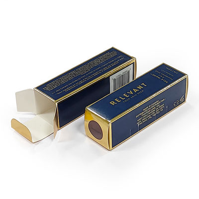 Lipstick de cor personalizada Caixa de cor de papelão dobrável Botelho de perfume Lipstick de presente de embalagem cosmética