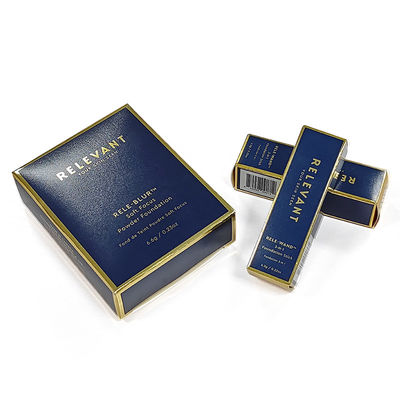 Lipstick de cor personalizada Caixa de cor de papelão dobrável Botelho de perfume Lipstick de presente de embalagem cosmética