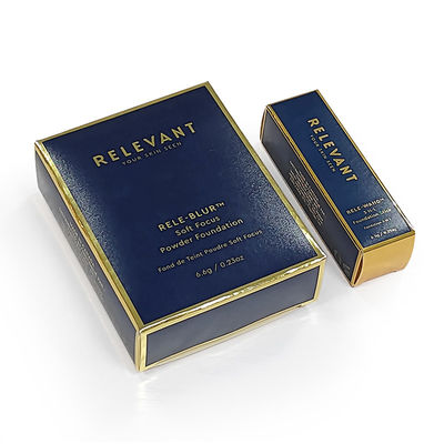 Lipstick de cor personalizada Caixa de cor de papelão dobrável Botelho de perfume Lipstick de presente de embalagem cosmética