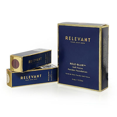 Lipstick de cor personalizada Caixa de cor de papelão dobrável Botelho de perfume Lipstick de presente de embalagem cosmética