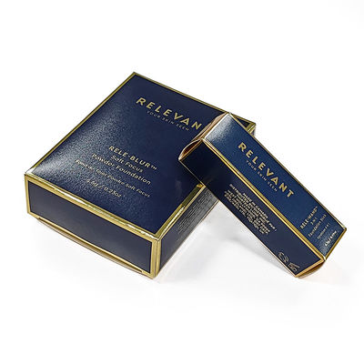 Lipstick de cor personalizada Caixa de cor de papelão dobrável Botelho de perfume Lipstick de presente de embalagem cosmética