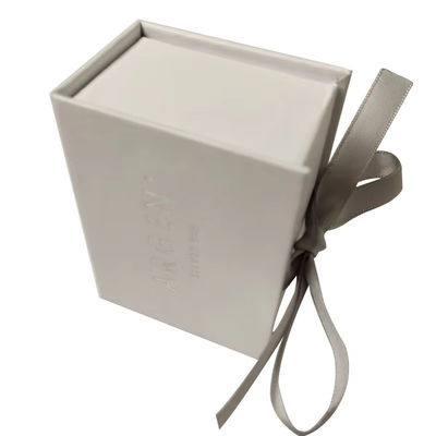 Colar personalizado jóias caixa de papelão caixa de presente de luxo embalagem com fita caixa de presente magnética premium