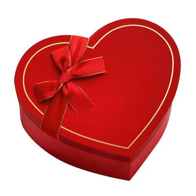 Caixa de presente em forma de coração personalizada Caixas rígidas para embalagem de chocolate de jóias e flores