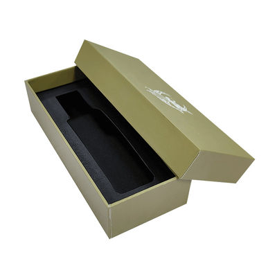 Logotipo personalizado Pequeno ouro de luxo tampa e base garrafa de perfume caixa de presente de papelão rígido