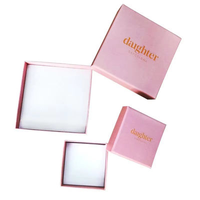 Caixa de embalagem personalizada de jóias Necklace Ring Earring Bracelet Gift Box With Logo