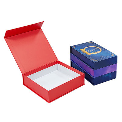 Embalagem personalizada de presente de luxo Caixa de papel rígida magnética personalizada com aba magnética