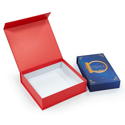 Embalagem personalizada de presente de luxo Caixa de papel rígida magnética personalizada com aba magnética