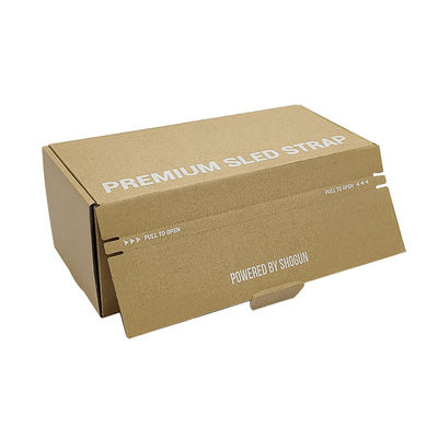 Certificado FSC Sarrafeira fácil Sello de abertura Castanho Kraft Cartão corrugado Caixa de Envio Caixas de correio de fecho