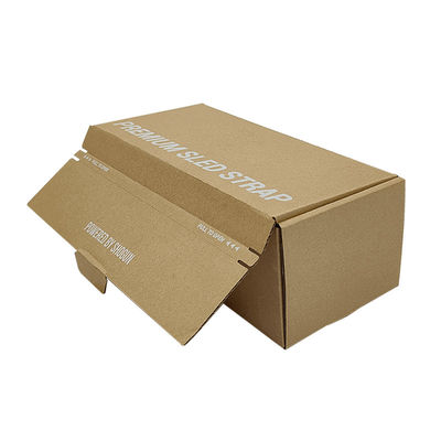 Certificado FSC Sarrafeira fácil Sello de abertura Castanho Kraft Cartão corrugado Caixa de Envio Caixas de correio de fecho