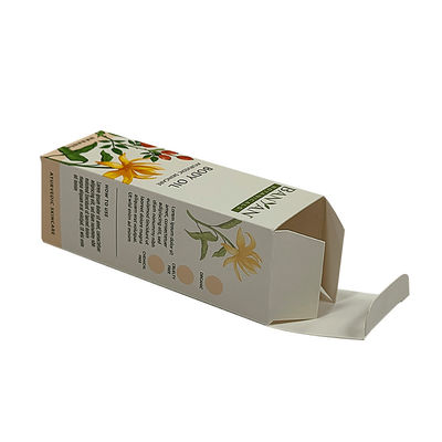 Impressão personalizada Cosméticos revestidos com óleo corporal Caixas de papel artesanal Caixa de cartão dobrável