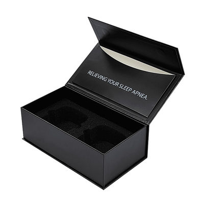 Caixa de forma de livro magnética personalizada Botella de perfume Caixa de presente de papel de embalagem para venda por atacado Com janela de PVC