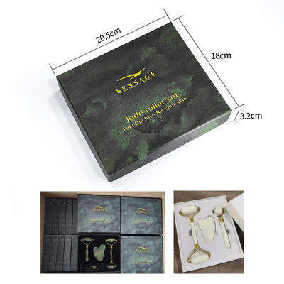 Logotipo personalizado Premium Green Cardboard Cover Top Cover And Bottom Luxury Cosmetic Packaging Caixa de presente
