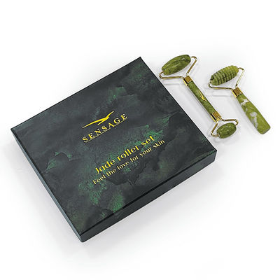 Logotipo personalizado Premium Green Cardboard Cover Top Cover And Bottom Luxury Cosmetic Packaging Caixa de presente