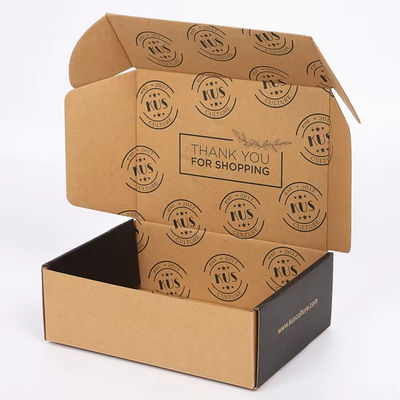 Embalagem Design personalizado Caixa corrugada de papel Kraft Caixas de encomenda de correio