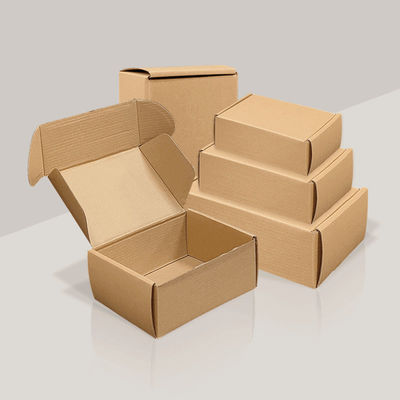 Embalagem Design personalizado Caixa corrugada de papel Kraft Caixas de encomenda de correio