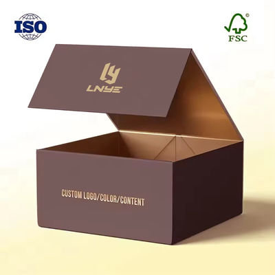 Caixa de embalagem de papel rígido de alto luxo de cartão caixa de presente de papel especial de papel dobrável caixa dobrável magnética