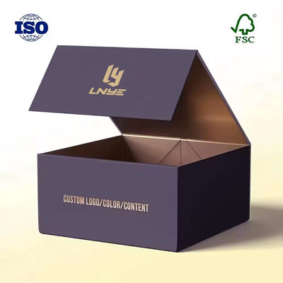 Caixa de embalagem de papel rígido de alto luxo de cartão caixa de presente de papel especial de papel dobrável caixa dobrável magnética