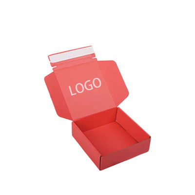 Impressão de logotipo de tamanho personalizado Caixa de correio corrugada pequena Caixa de papel de embalagem cosmética Caixa de transporte auto-selado