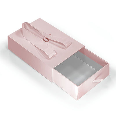 Logotipo personalizado Caixa Deslizante Cartão Luxo High End Caixa de Papel de Presente Colar Bracelet Jewelry Perfumes Caixa de Embalagem com Manopla