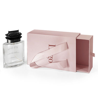 Logotipo personalizado Caixa Deslizante Cartão Luxo High End Caixa de Papel de Presente Colar Bracelet Jewelry Perfumes Caixa de Embalagem com Manopla