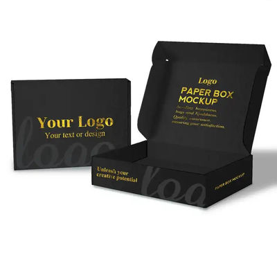 Cartão corrugado personalizado reciclável de correio e envio embalagem de caixa de cartão com logotipo