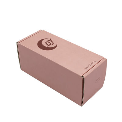 Caixa de correio impressa personalizada Cor-de-Rosa Cosméticos personalizados Caixas de encomenda de correio Obrigado Cartão de papelão de embrulho de presente