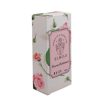 Impressão personalizada Biodegradável Perfumes de beleza Cuidados da pele Cosméticos Caixa de embalagem Estampagem a quente Caixa de papel em relevo
