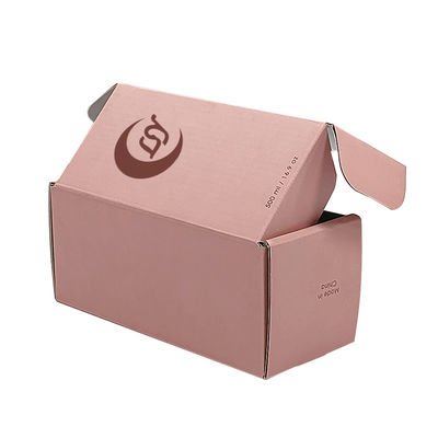 Logotipo personalizado Caixa de jóias rosa Caixa de embalagem de papel cosmético