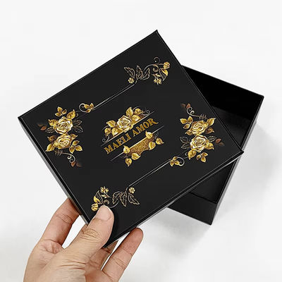Fábrica Impressão personalizada High End Luxury Jewelry Set Boxes Golden Rose Hair Rope Headdress Box Packaging