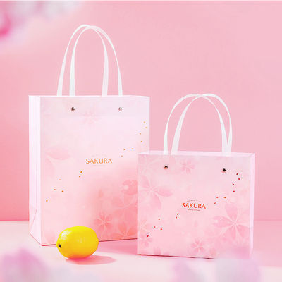 Bolsas de compras populares Impressão offset Embalagem Bolsa de presente de papel com alças