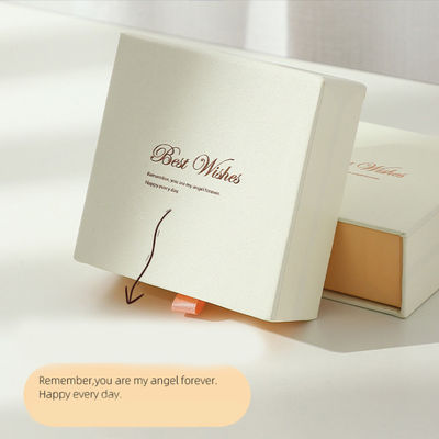 Conjunto de cosméticos personalizados Caixa deslizante rígida de arrastão de jóias Embalagem de presente Caixa de papel com inserção