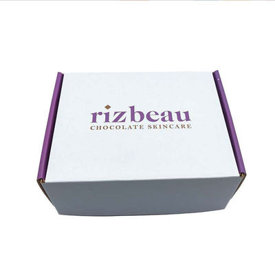 Design de logotipo personalizado CMYK / PANTONE Impressão Papel corrugado reciclável Luxury Skin Care Cosméticos Embalagem Caixas de correio