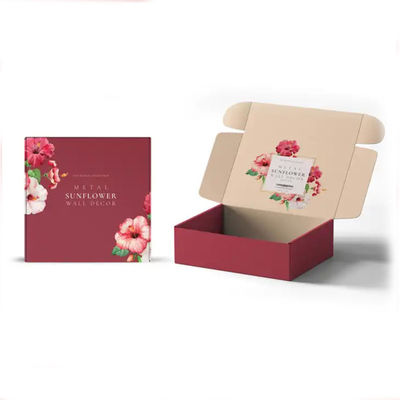 Design de logotipo personalizado CMYK / PANTONE Impressão Papel corrugado reciclável Luxury Skin Care Cosméticos Embalagem Caixas de correio