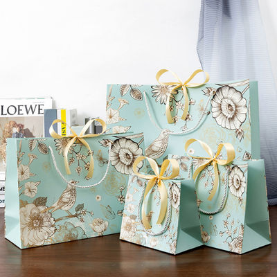 Saco de Papel Personalizado por Atacado Embalagem Ecológica para Compras Saco de Presente Saco de Papel Impresso com Seu Próprio Logotipo