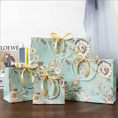 Saco de Papel Personalizado por Atacado Embalagem Ecológica para Compras Saco de Presente Saco de Papel Impresso com Seu Próprio Logotipo